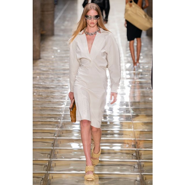 фото Хлопковое платье bottega veneta