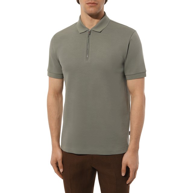 фото Хлопковое поло boss