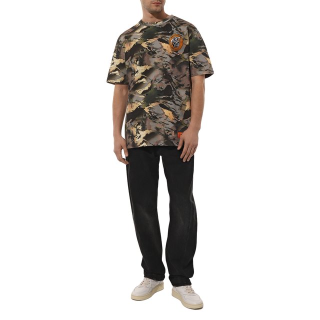 фото Хлопковая футболка heron preston