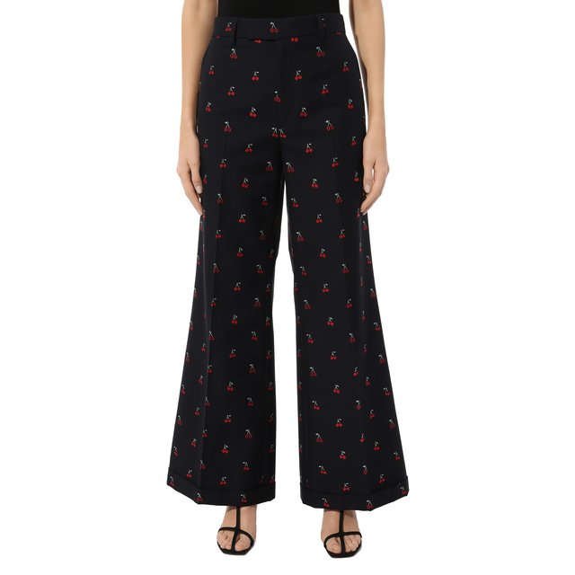фото Брюки из хлопка и шерсти gucci