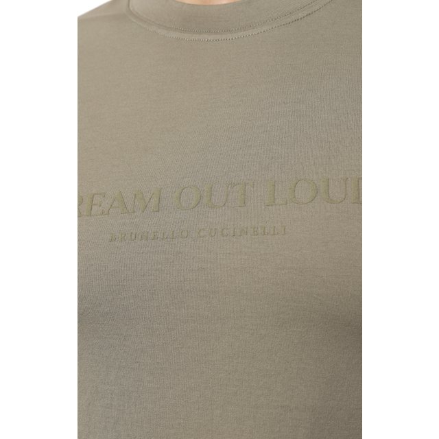 фото Хлопковая футболка brunello cucinelli