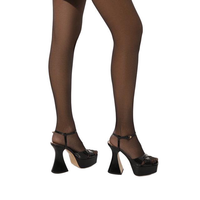 фото Кожаные босоножки moschino