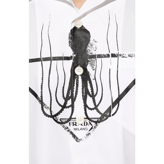 фото Хлопковая рубашка prada