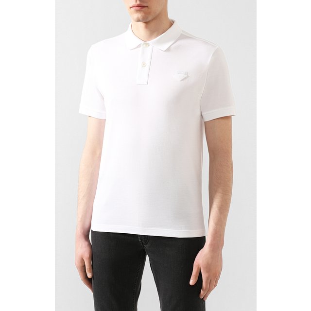 фото Хлопковое поло prada