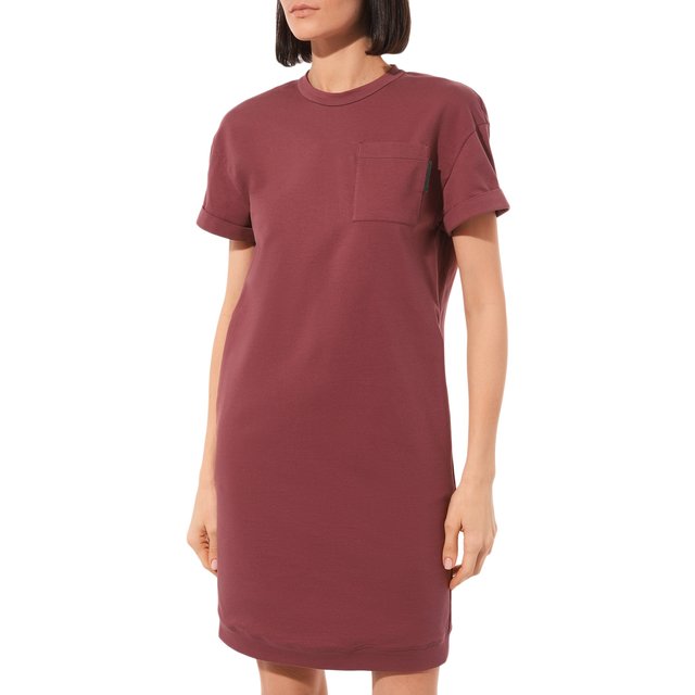 фото Хлопковое платье brunello cucinelli