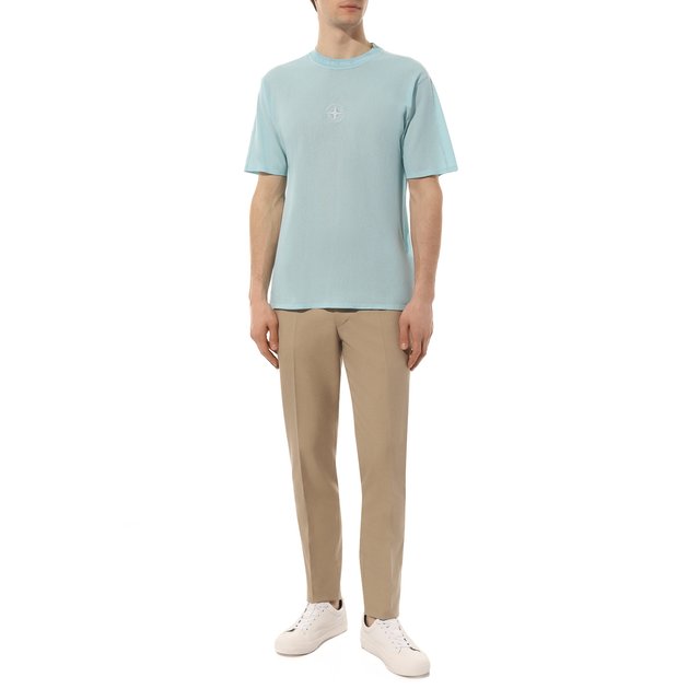 фото Хлопковая футболка stone island