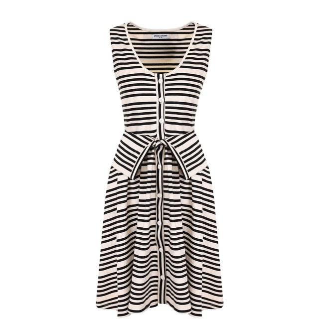 фото Приталенное хлопковое платье в полоску opening ceremony