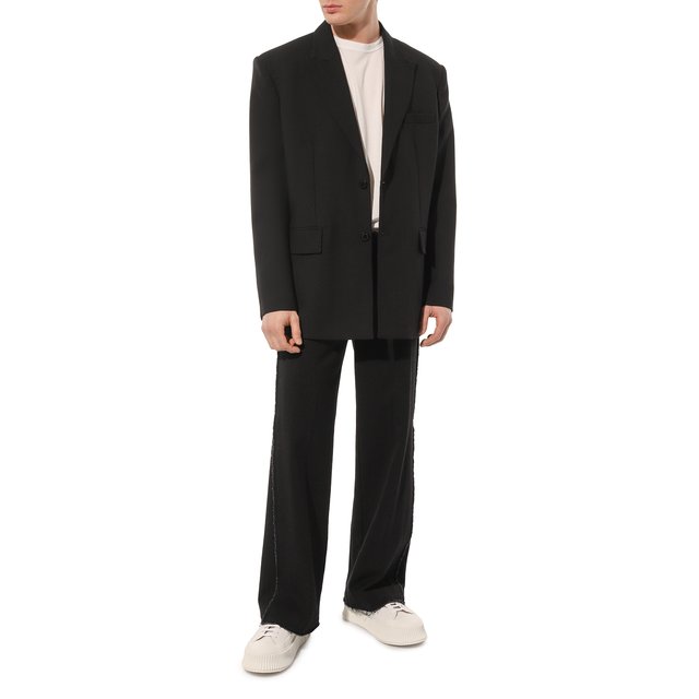 фото Кожаные кеды jil sander