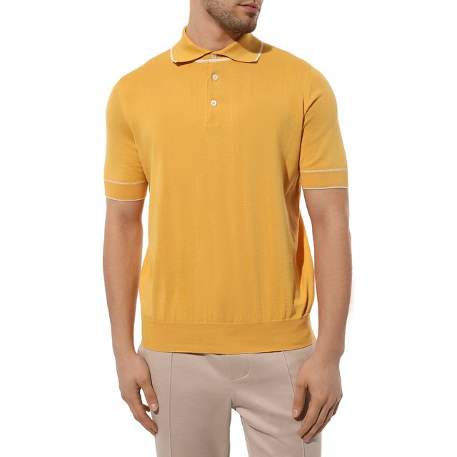 фото Хлопковое поло brunello cucinelli