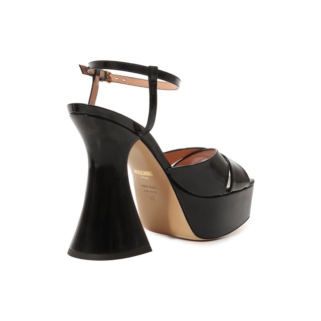 фото Кожаные босоножки moschino