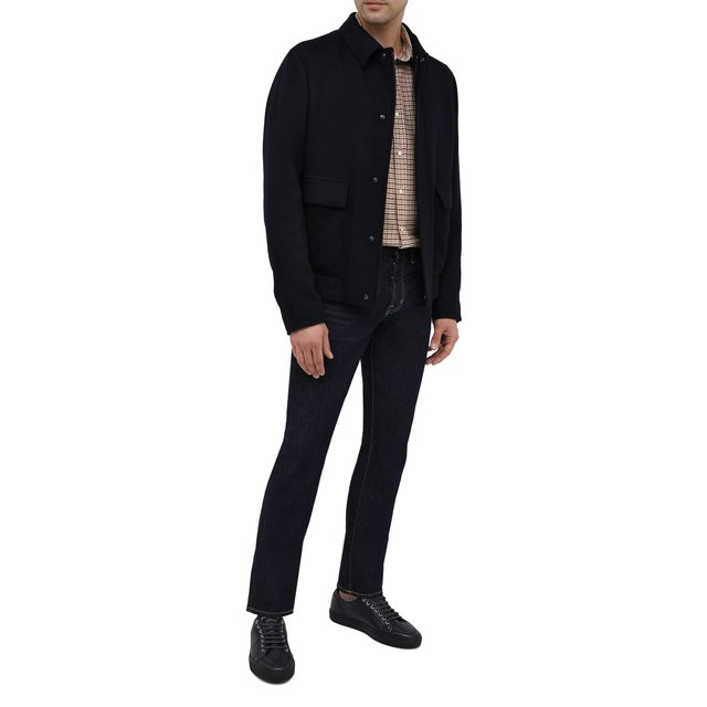 фото Кожаные кеды brioni