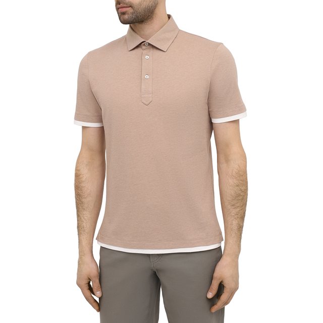 фото Хлопковое поло brunello cucinelli