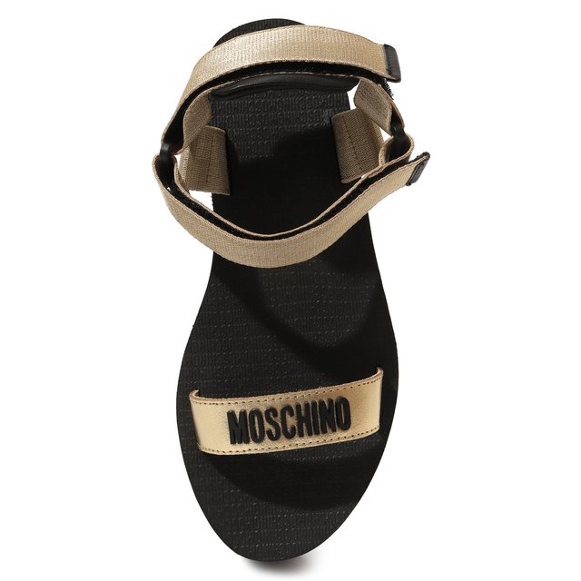 фото Комбинированные босоножки rubber logo moschino