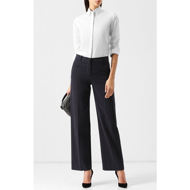 фото Однотонные брюки из хлопка loro piana