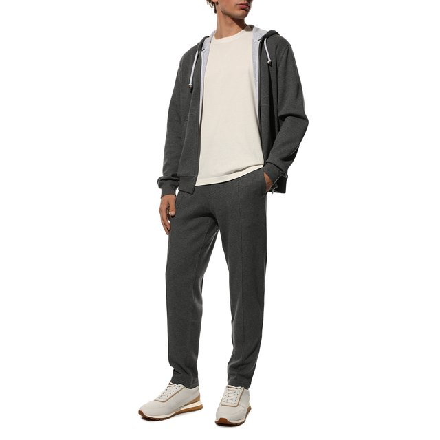 фото Хлопковые брюки brunello cucinelli