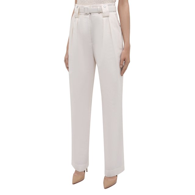 фото Хлопковые брюки jil sander