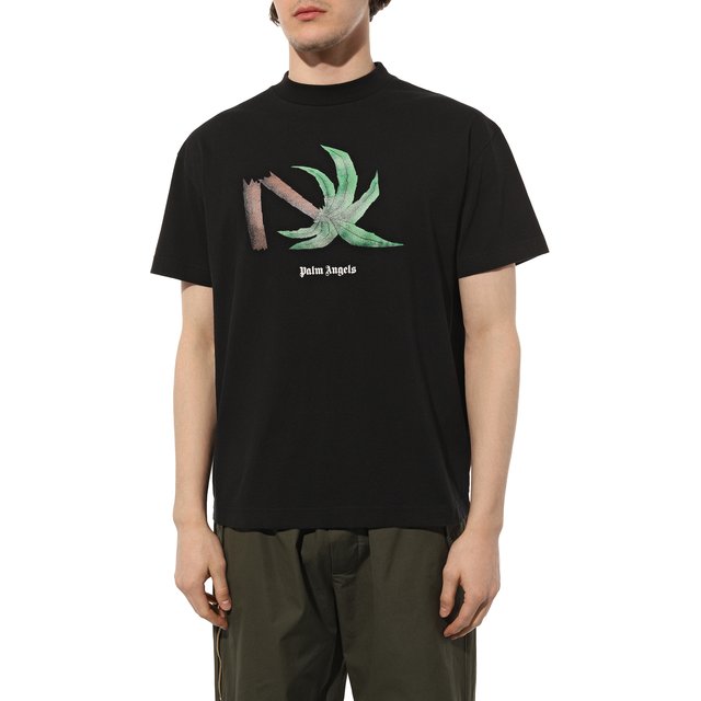 фото Хлопковая футболка palm angels