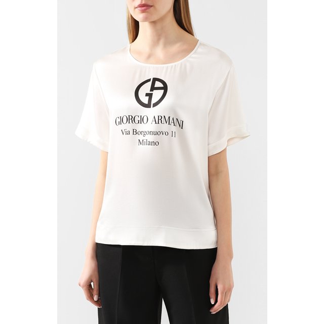 фото Шелковая футболка giorgio armani