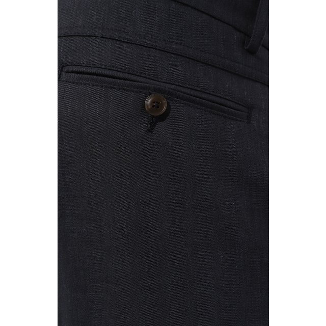 фото Брюки изо льна и шерсти canali