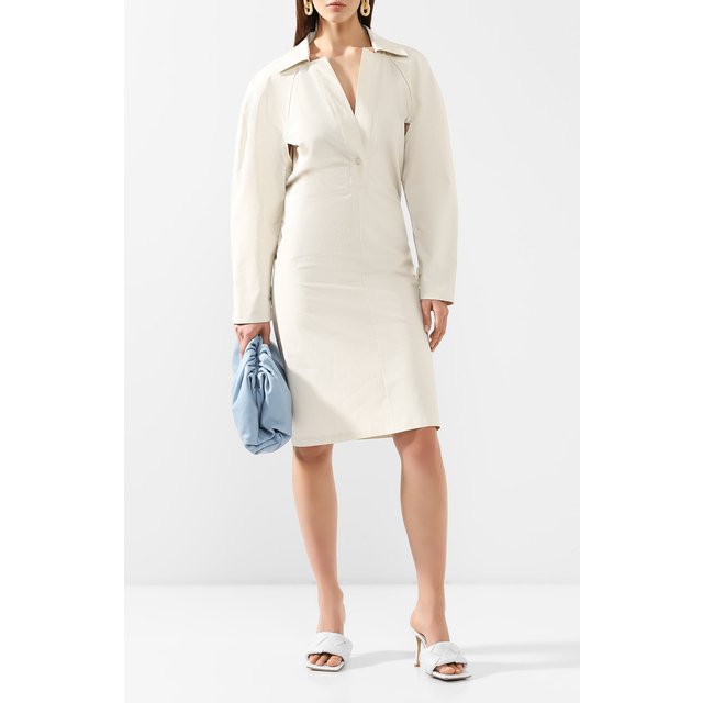 фото Хлопковое платье bottega veneta