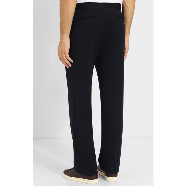 фото Шерстяные брюки прямого кроя brioni