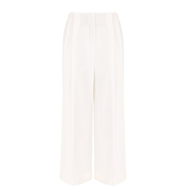 фото Укороченные хлопковые брюки с защипами loro piana