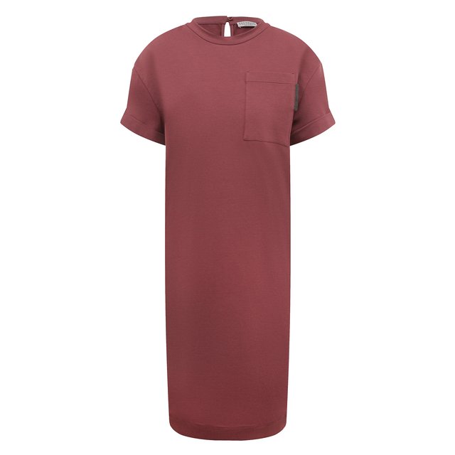 фото Хлопковое платье brunello cucinelli