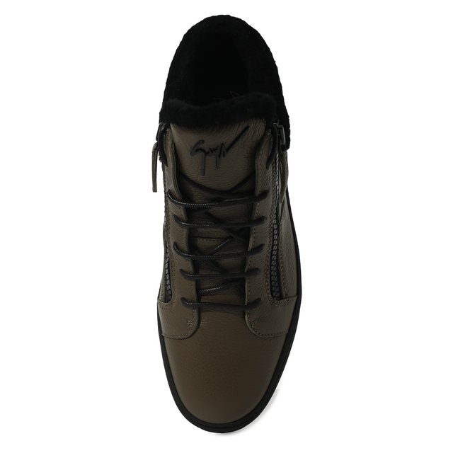 фото Кожаные кеды frankie winter giuseppe zanotti design