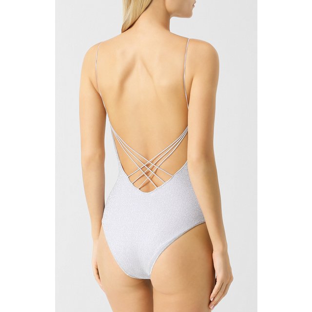 фото Слитный купальник с металлизированной нитью oseree