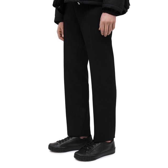 фото Кожаные кеды prada