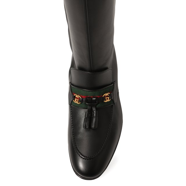 фото Кожаные сапоги gucci