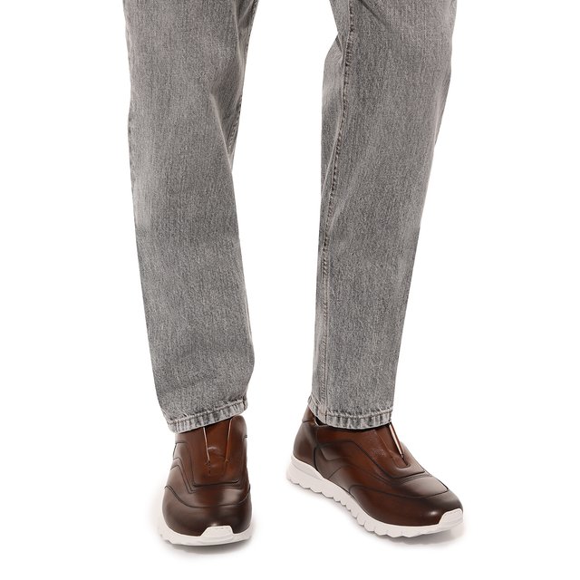 фото Кожаные кроссовки kiton