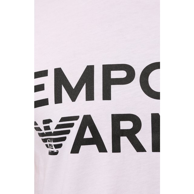 фото Хлопковая футболка emporio armani