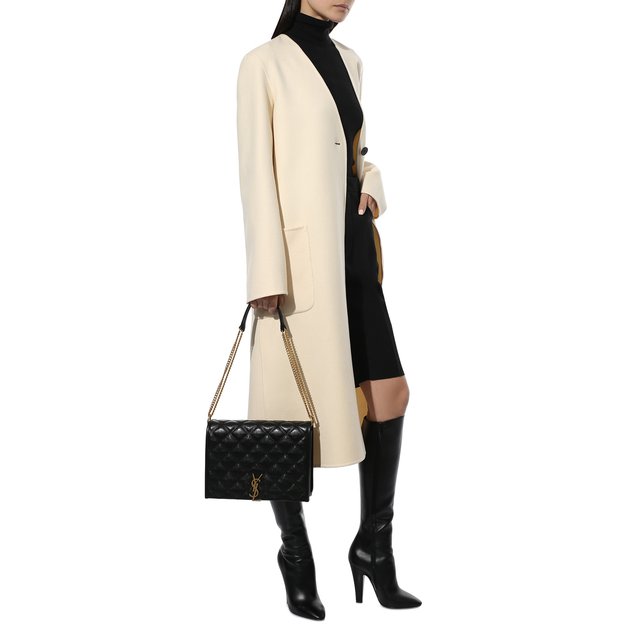 фото Кожаные сапоги 68 saint laurent