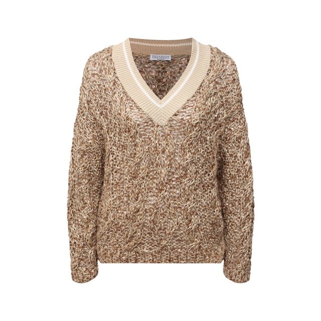 фото Свитер изо льна и хлопка brunello cucinelli