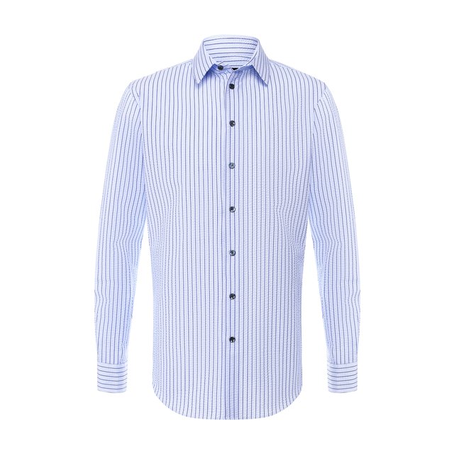 фото Хлопковая рубашка с воротником кент giorgio armani