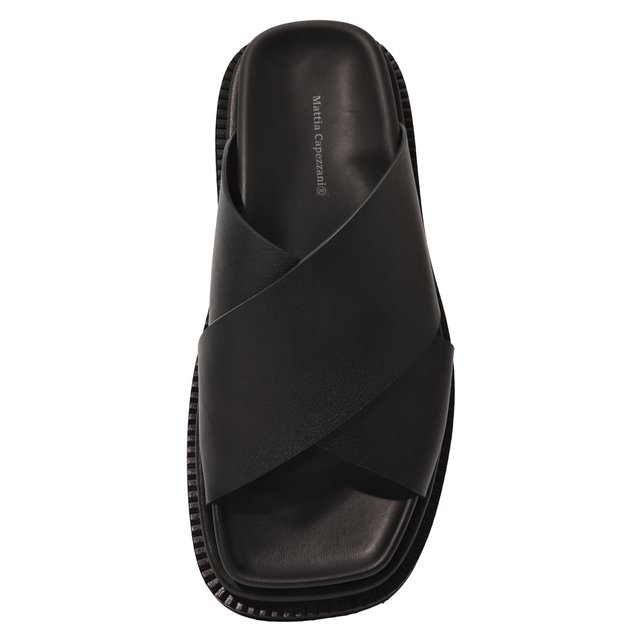 фото Кожаные шлепанцы mattia capezzani