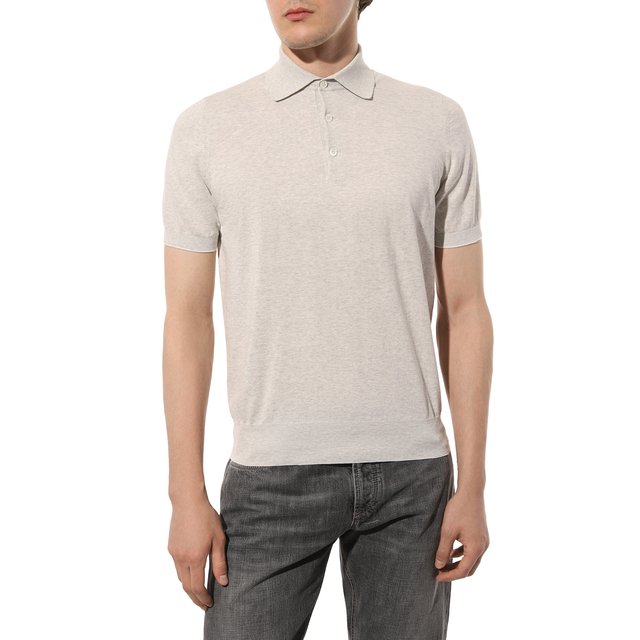 фото Хлопковое поло brunello cucinelli