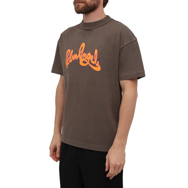 фото Хлопковая футболка palm angels