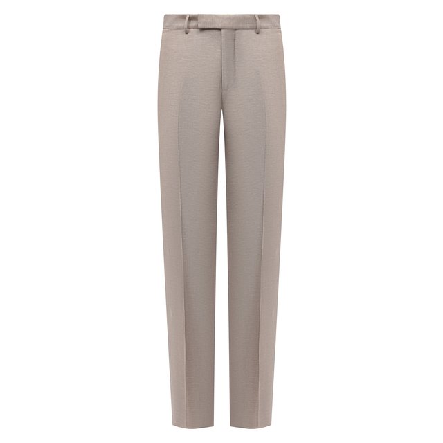 фото Брюки из шерсти и льна ermenegildo zegna