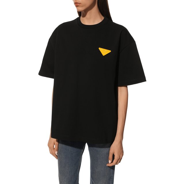 фото Хлопковая футболка prada