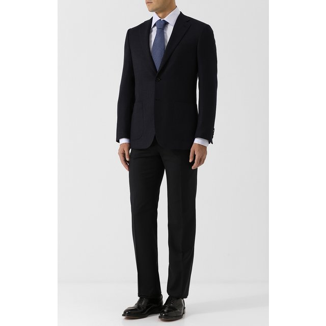 фото Шерстяные брюки прямого кроя brioni