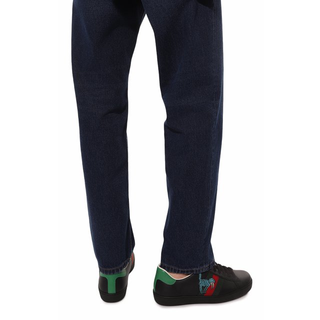 фото Кожаные кеды ace gucci x freya hartas gucci