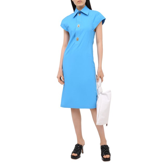 фото Хлопковое платье bottega veneta