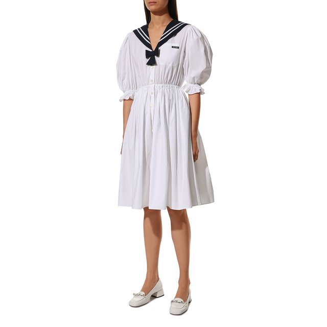 фото Хлопковое платье miu miu