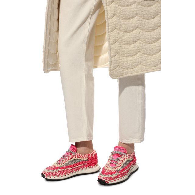 фото Текстильные кроссовки spiral knot valentino