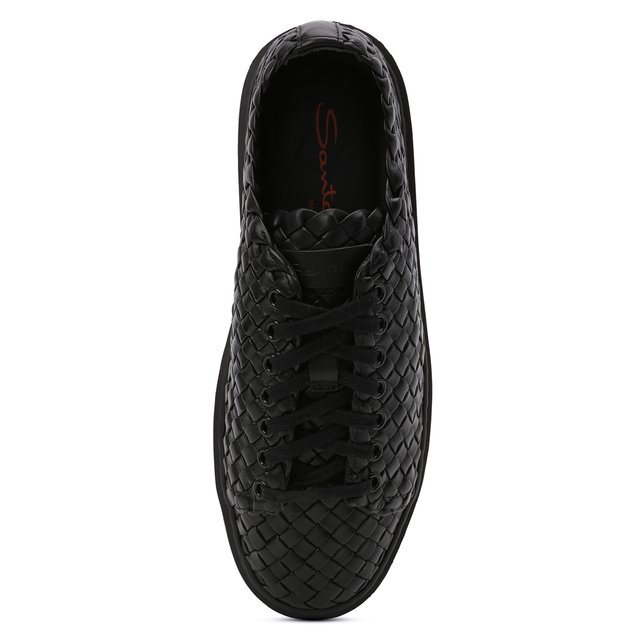 фото Кожаные кеды santoni