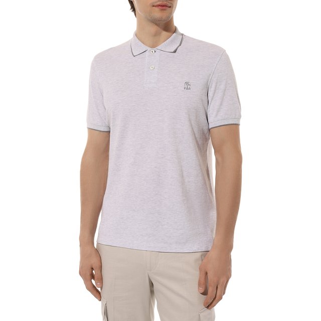 фото Хлопковое поло brunello cucinelli