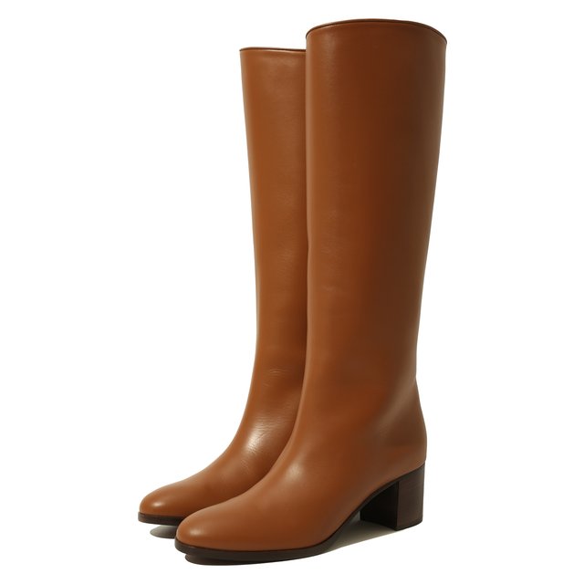 фото Кожаные сапоги paris loro piana