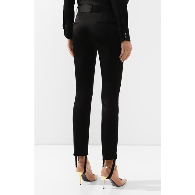 фото Хлопковые брюки со штрипками tom ford